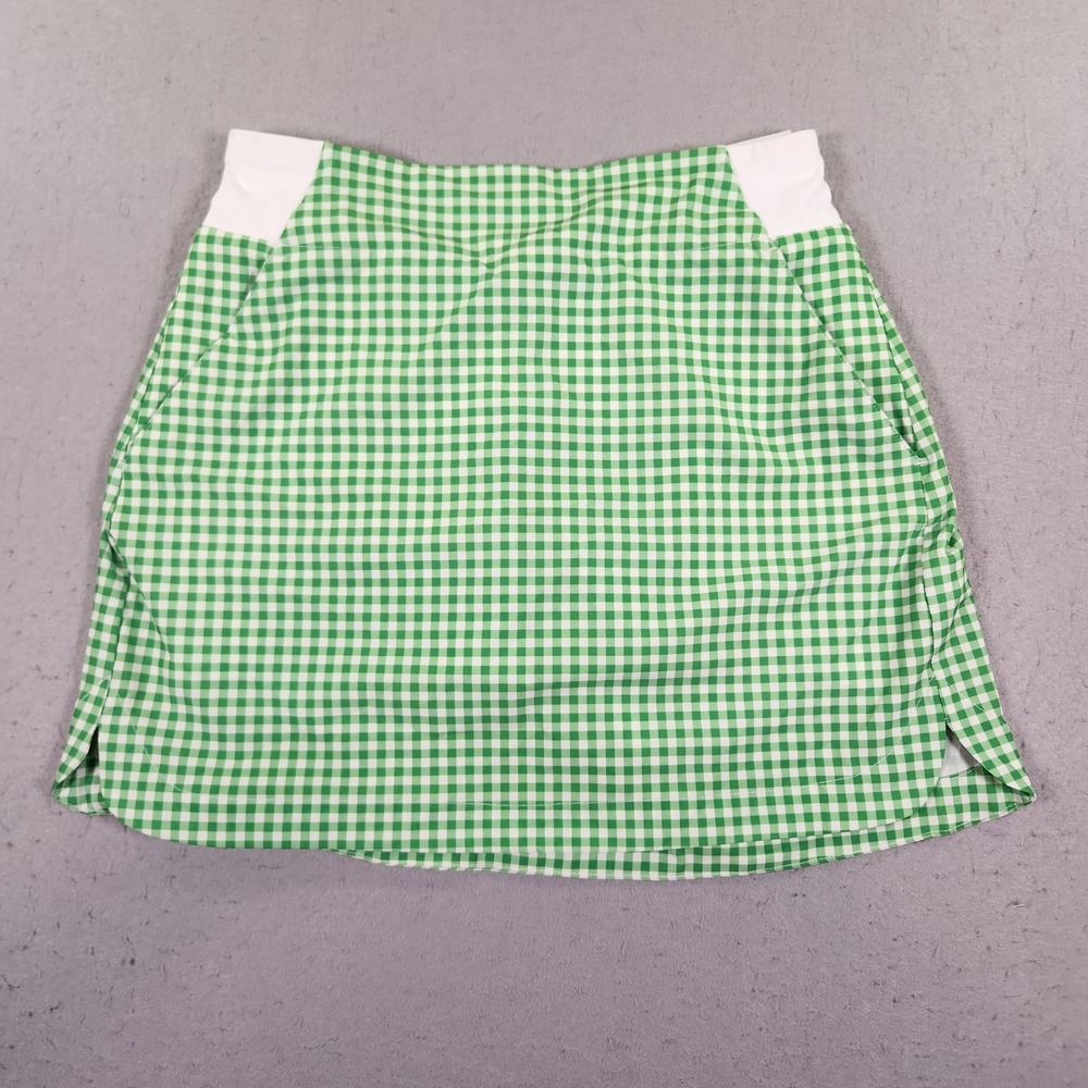 Walter Hagen PII Green Fusion Gingham Lightweight Core Skort Women's XS NWT